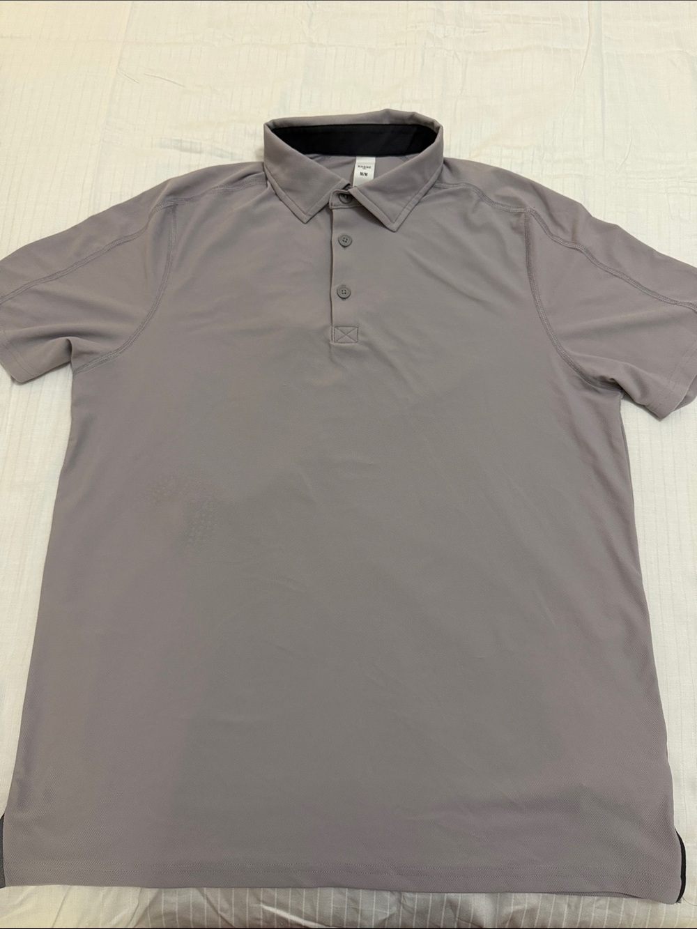 RHONE Men's Polo Shirt in Light Gray